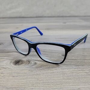 Ray-Ban Jr RB1536 3600 Youth Black Blue Square Eyeglasses 48-16 130 FRAMES ONLY‎